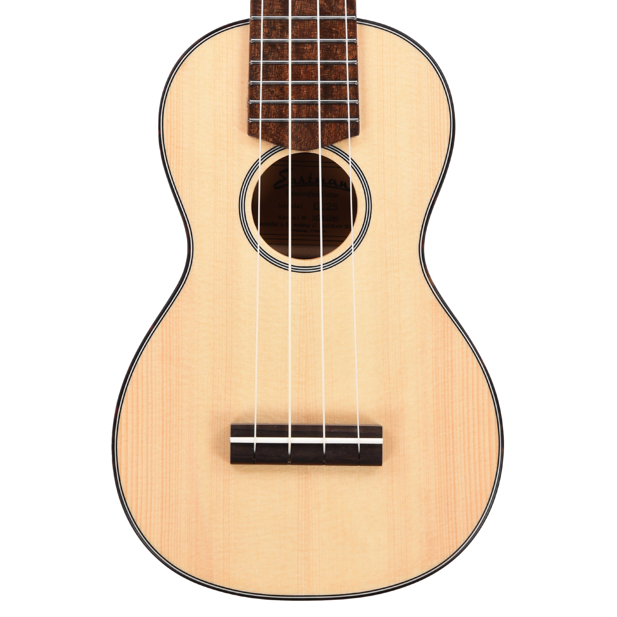 Eastman EU2 Soprano Sitka/Ovangkol Truetone Satin Natural Folk Instruments / Ukuleles