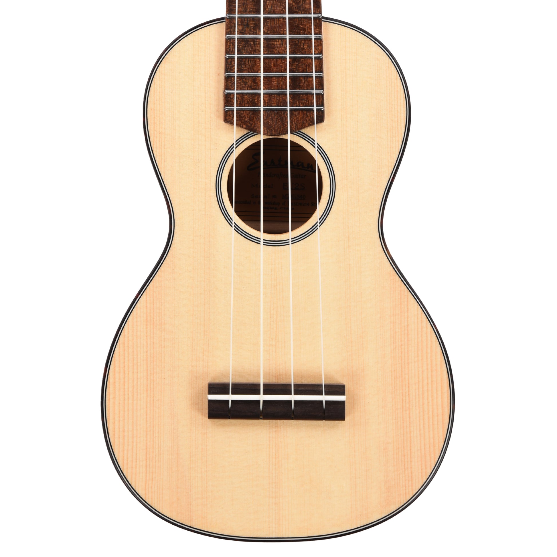 Eastman EU2 Soprano Sitka/Ovangkol Truetone Satin Natural Folk Instruments / Ukuleles