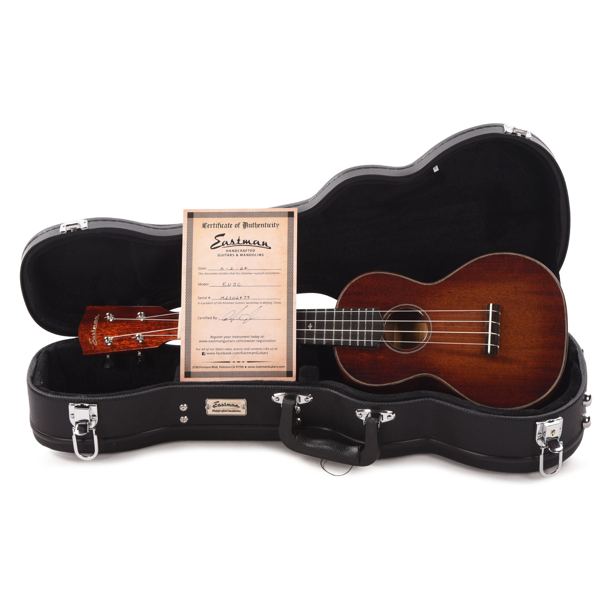 Eastman EU3 Concert Mahogany Natural Folk Instruments / Ukuleles