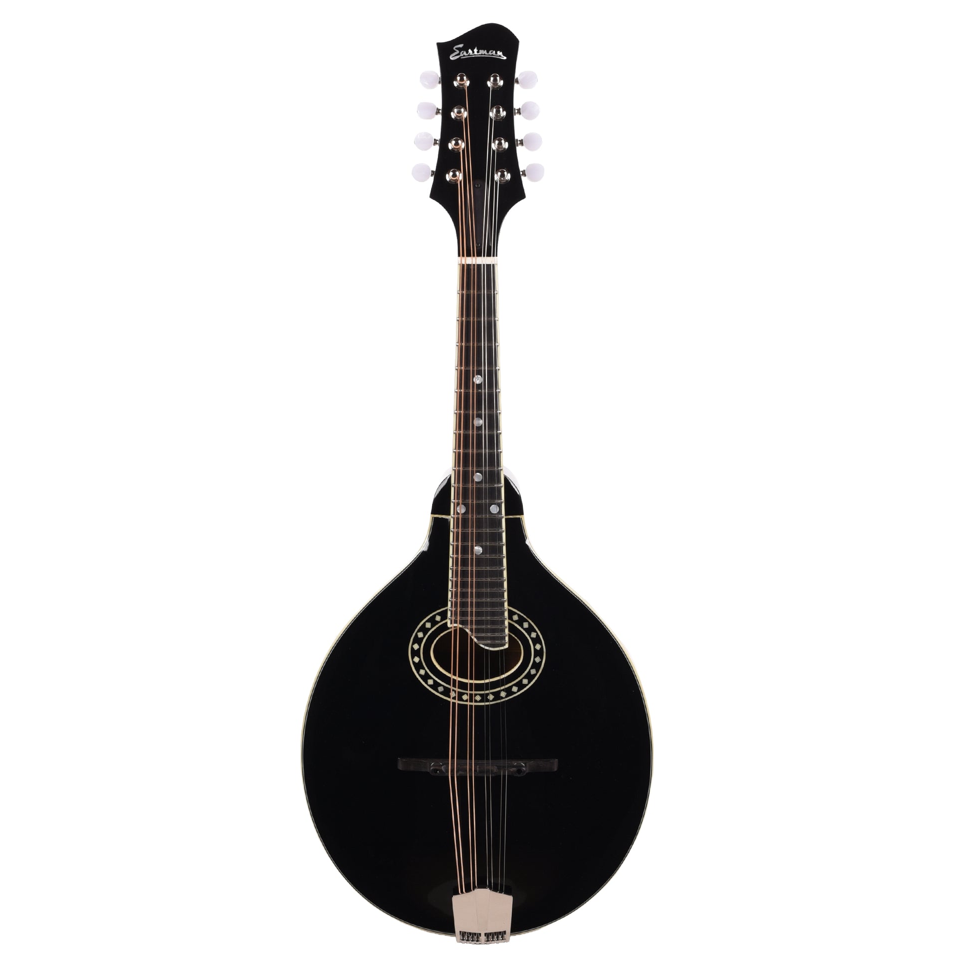 Eastman MD404 Sitka/Mahogany A-Style Oval Hole Mandolin Black Mandolins