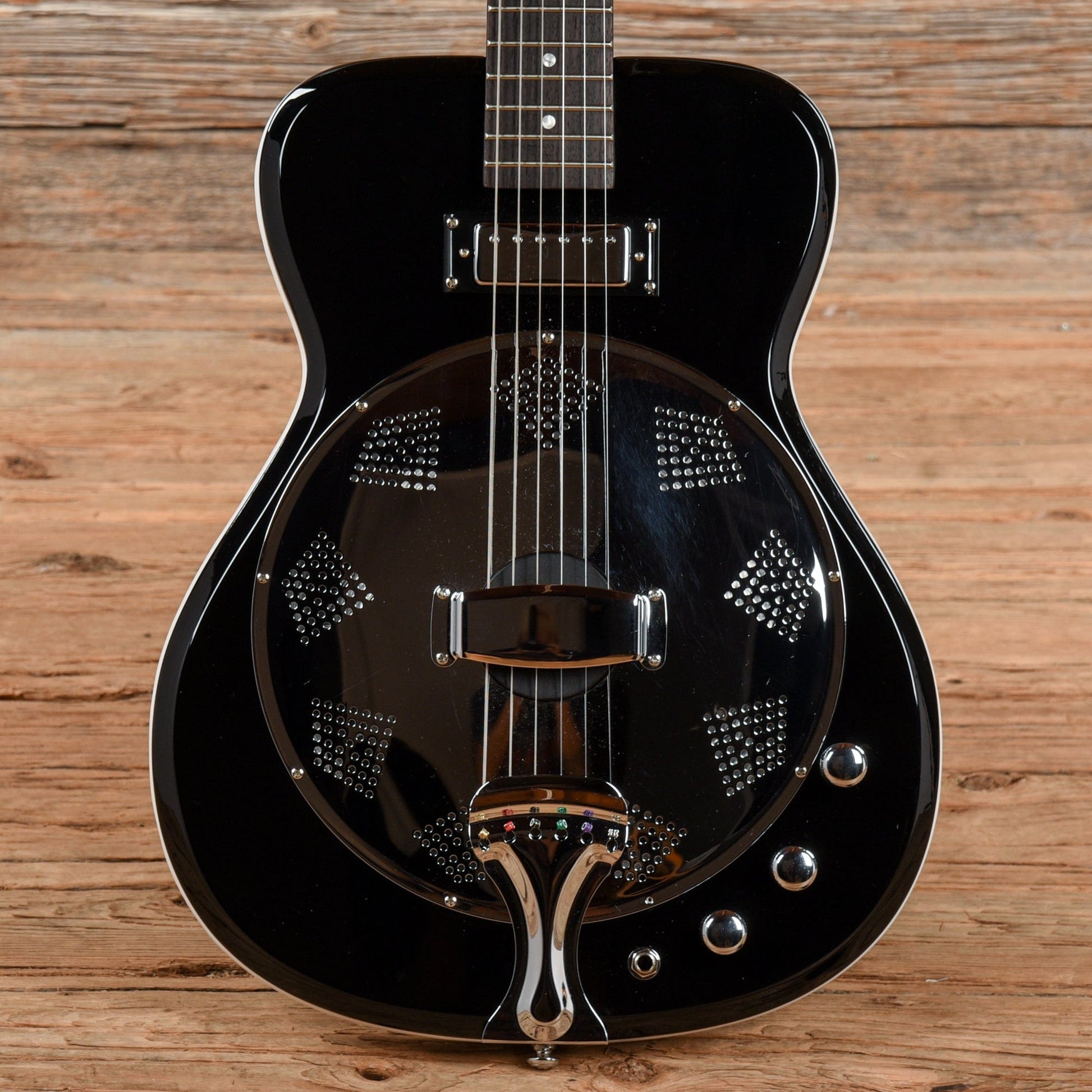 Eastwood Airline Folkstar Black Acoustic Guitars / Resonator
