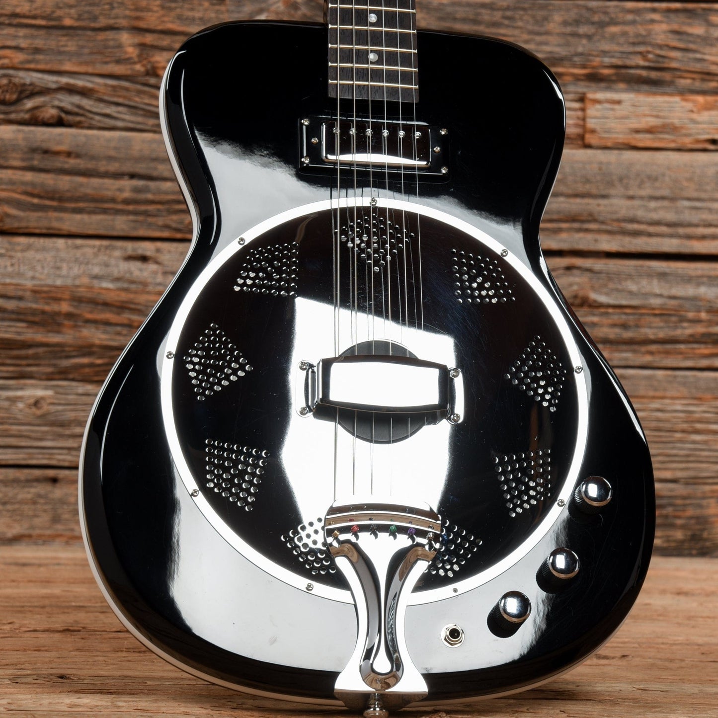 Eastwood Airline Folkstar Black Acoustic Guitars / Resonator