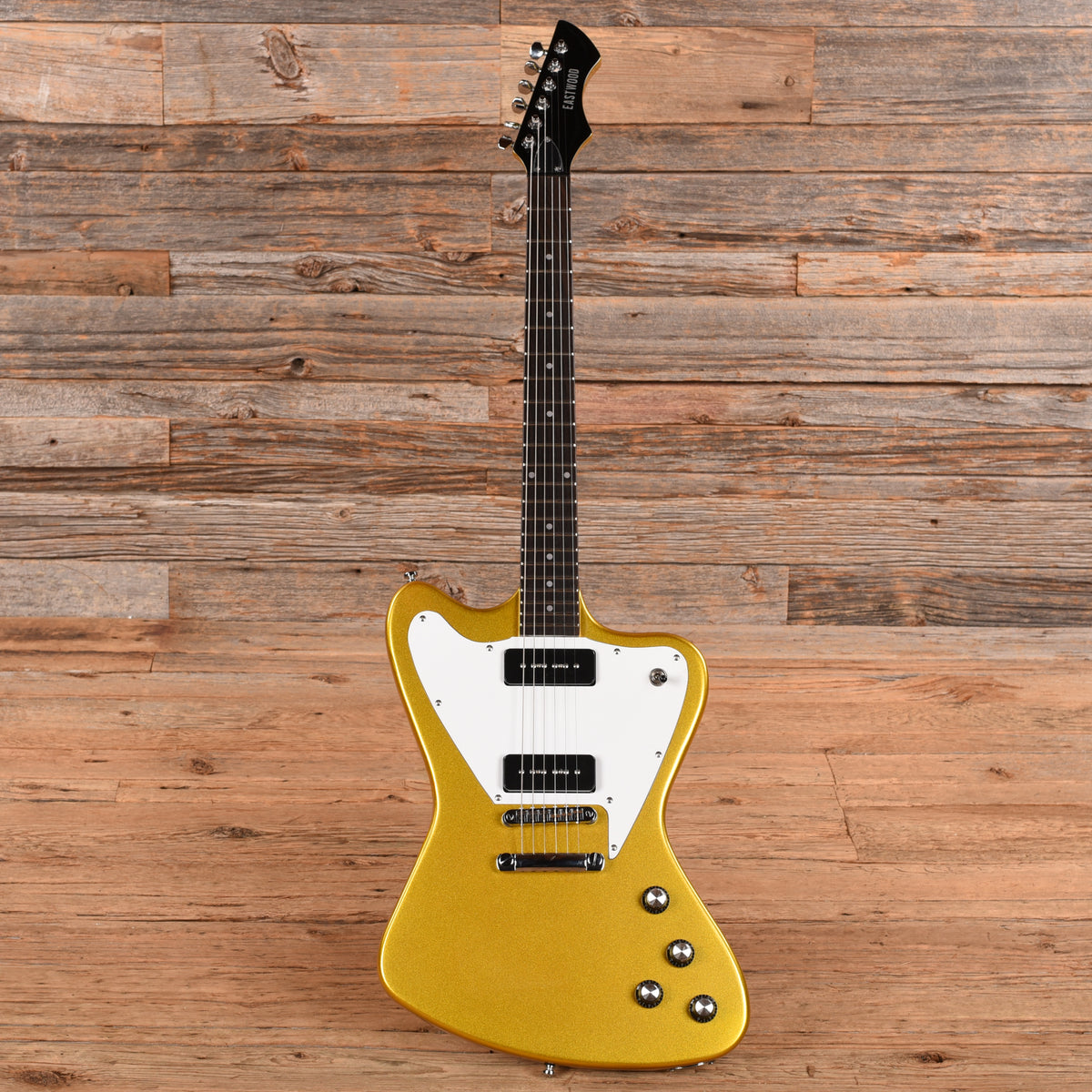 Eastwood Stormbird Gold Sparkle Bass Guitars