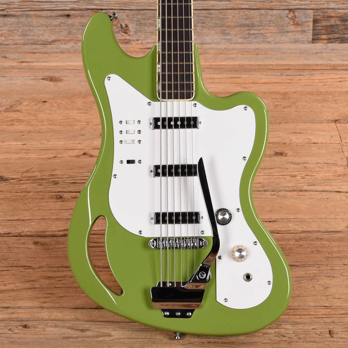Eastwood TB64 Bass VI Mint Green Bass Guitars