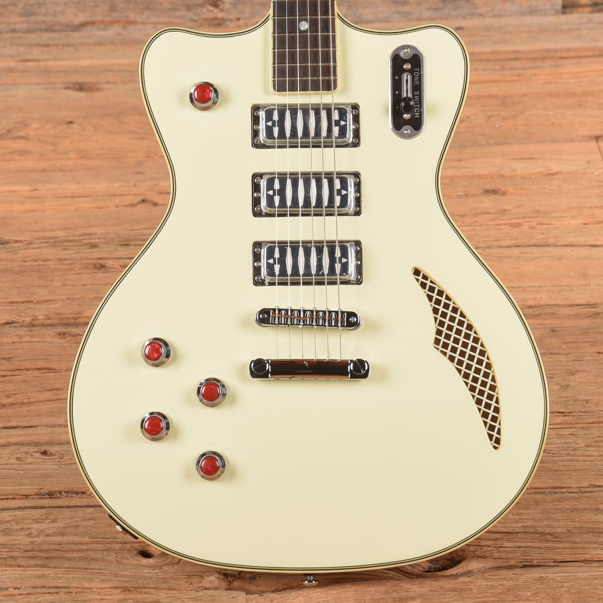 Eastwood Bill Nelson Astroluxe Cadet White  LEFTY Electric Guitars