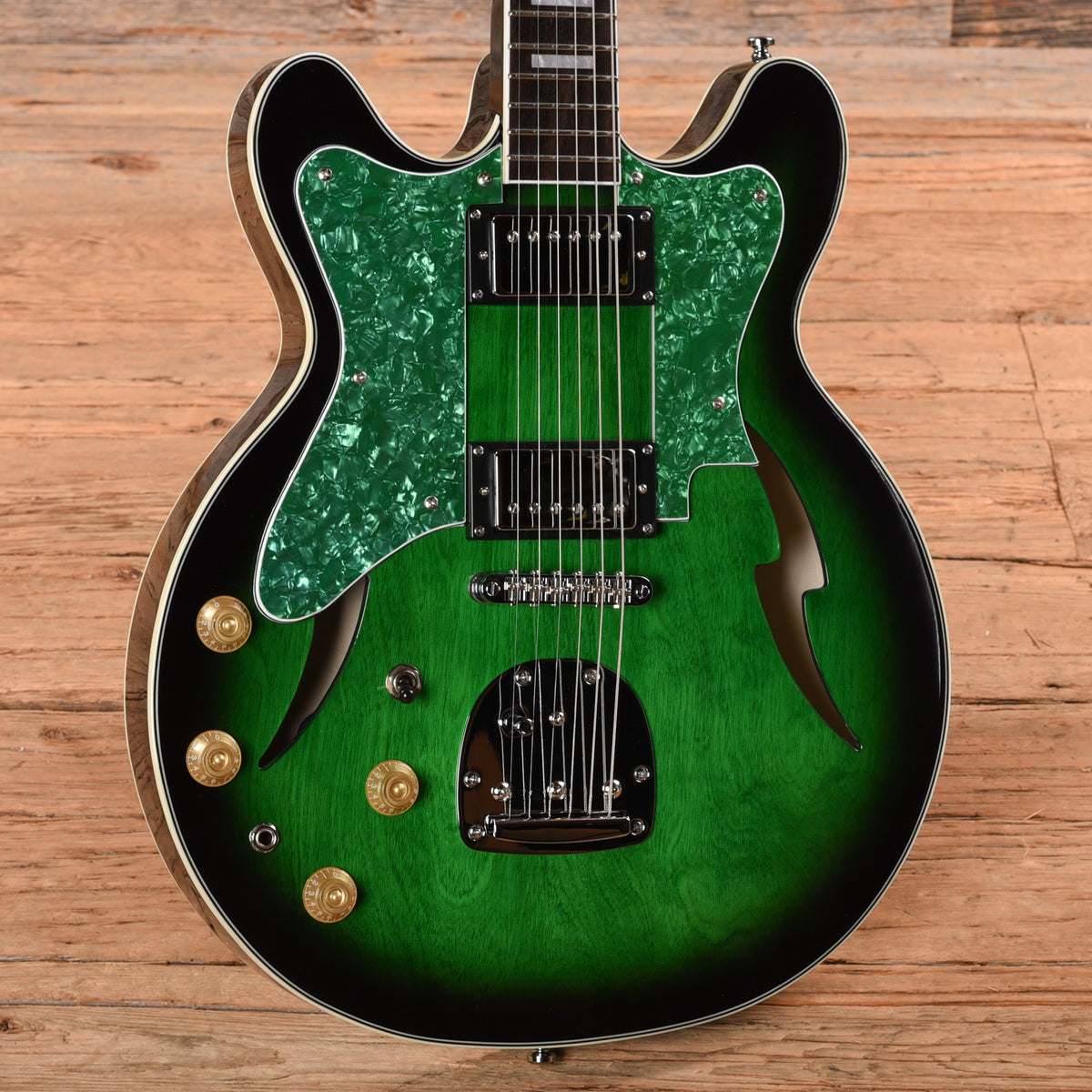 Eastwood Custom Kraft DLX Greenburst 2017 LEFTY Electric Guitars