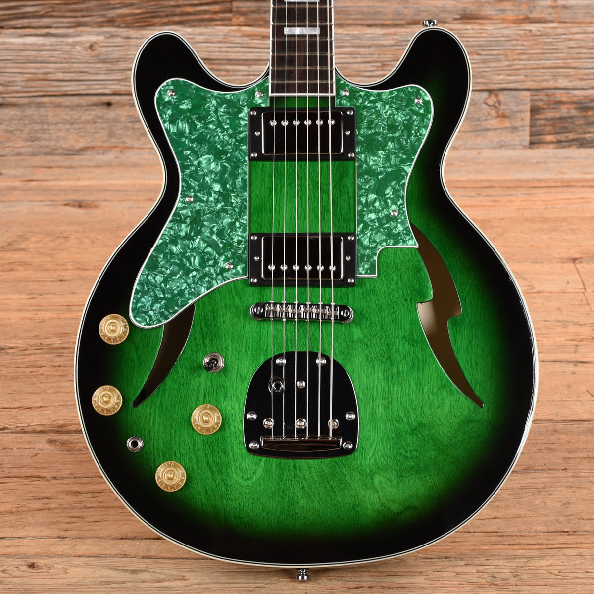 Eastwood Custom Kraft DLX Greenburst 2017 LEFTY Electric Guitars