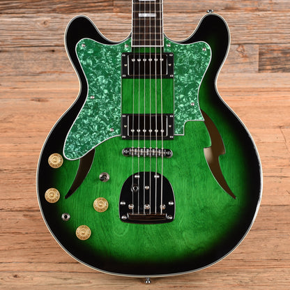 Eastwood Custom Kraft DLX Greenburst 2017 LEFTY Electric Guitars