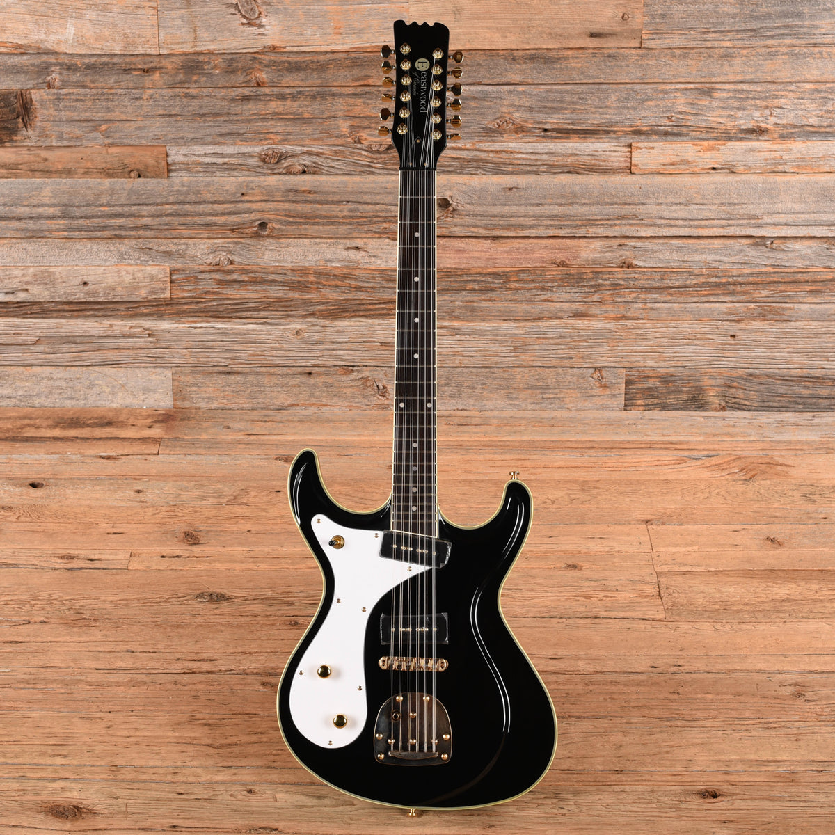 Eastwood Sidejack 12 DLX Black  LEFTY Electric Guitars