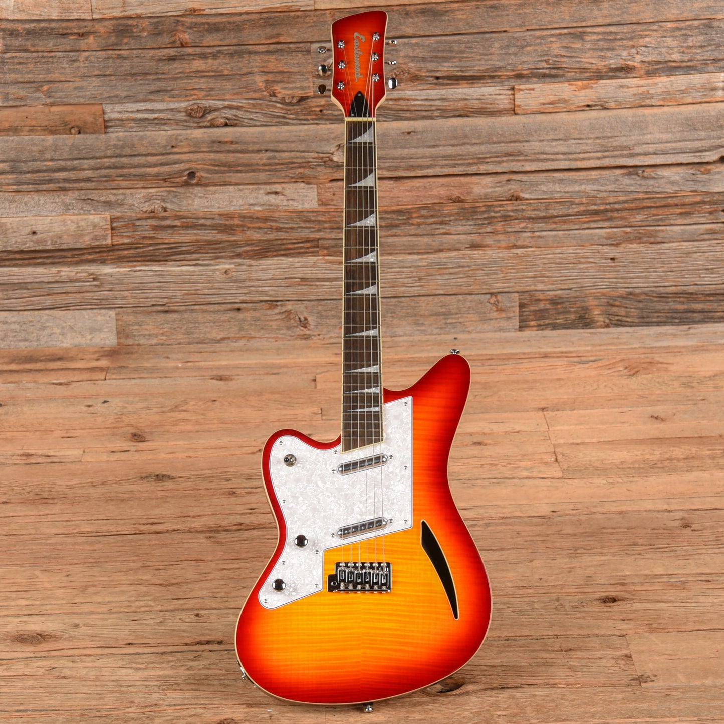 Eastwood Surfcaster Cherry Sunburst 2016 LEFTY Electric Guitars / Semi-Hollow