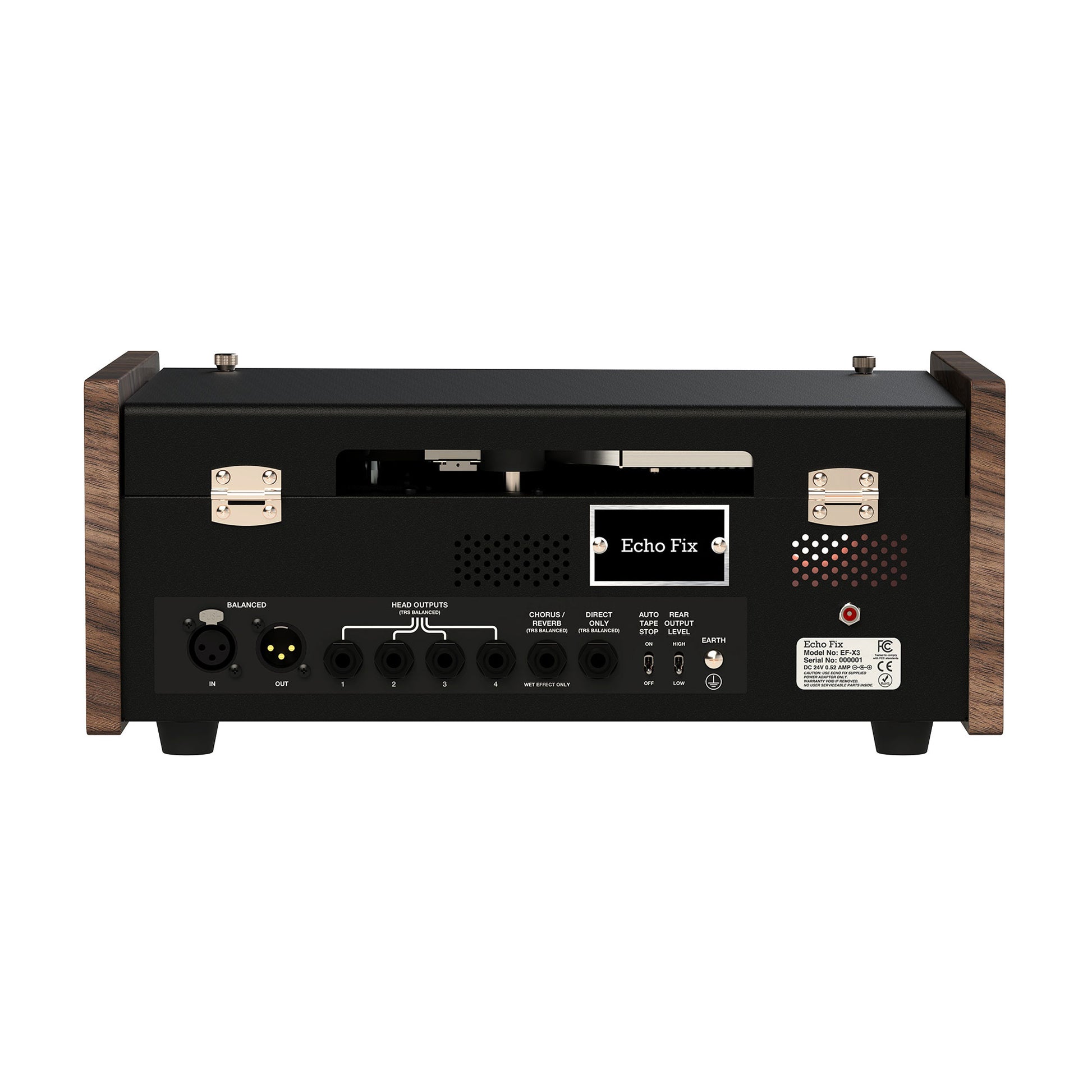 Echo Fix EF-X3 Wooden Chorus Echo w/BBD Analog Chorus & Spring Reverb Black/Gold Limited Edition Vintage Voice Effect Pedals