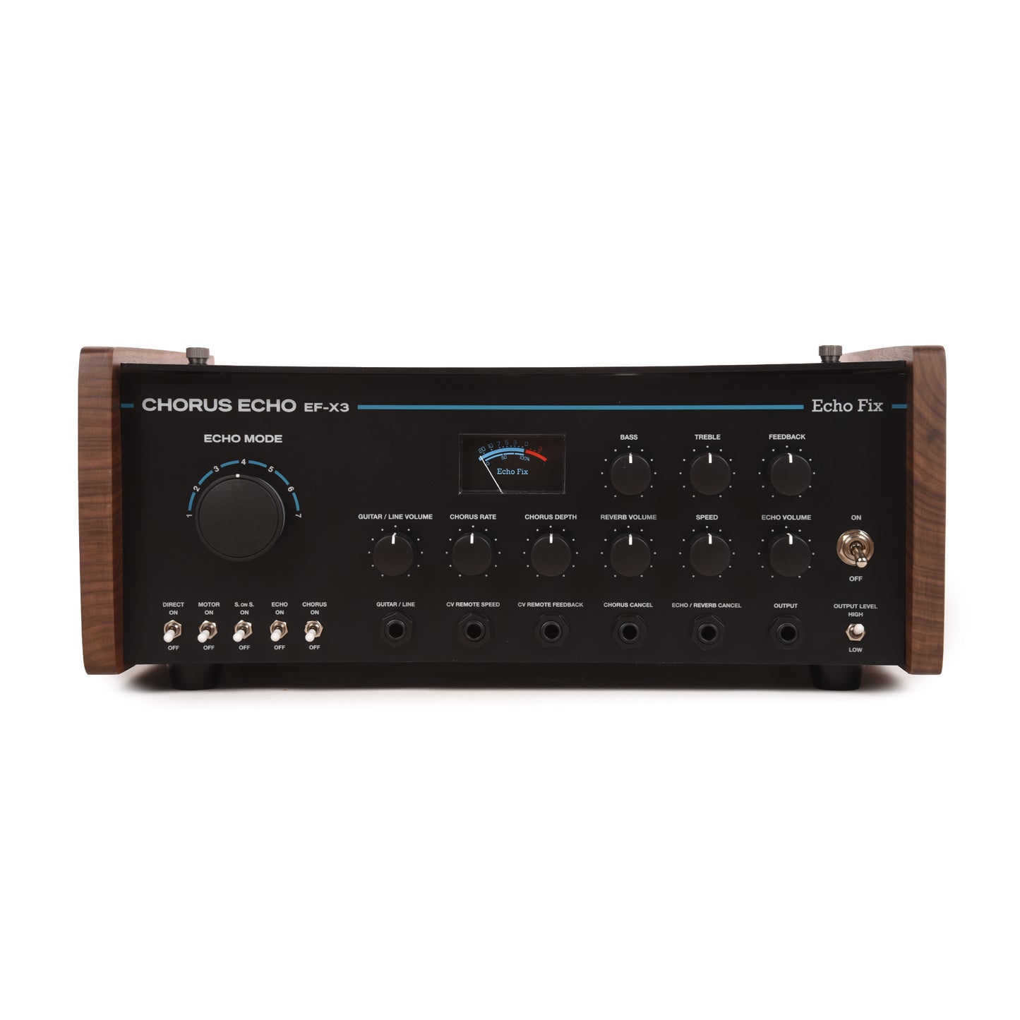 Echo Fix EF-X3 Wooden Chorus Echo w/BBD Analog Chorus & Spring Reverb Black Effects and Pedals / Delay