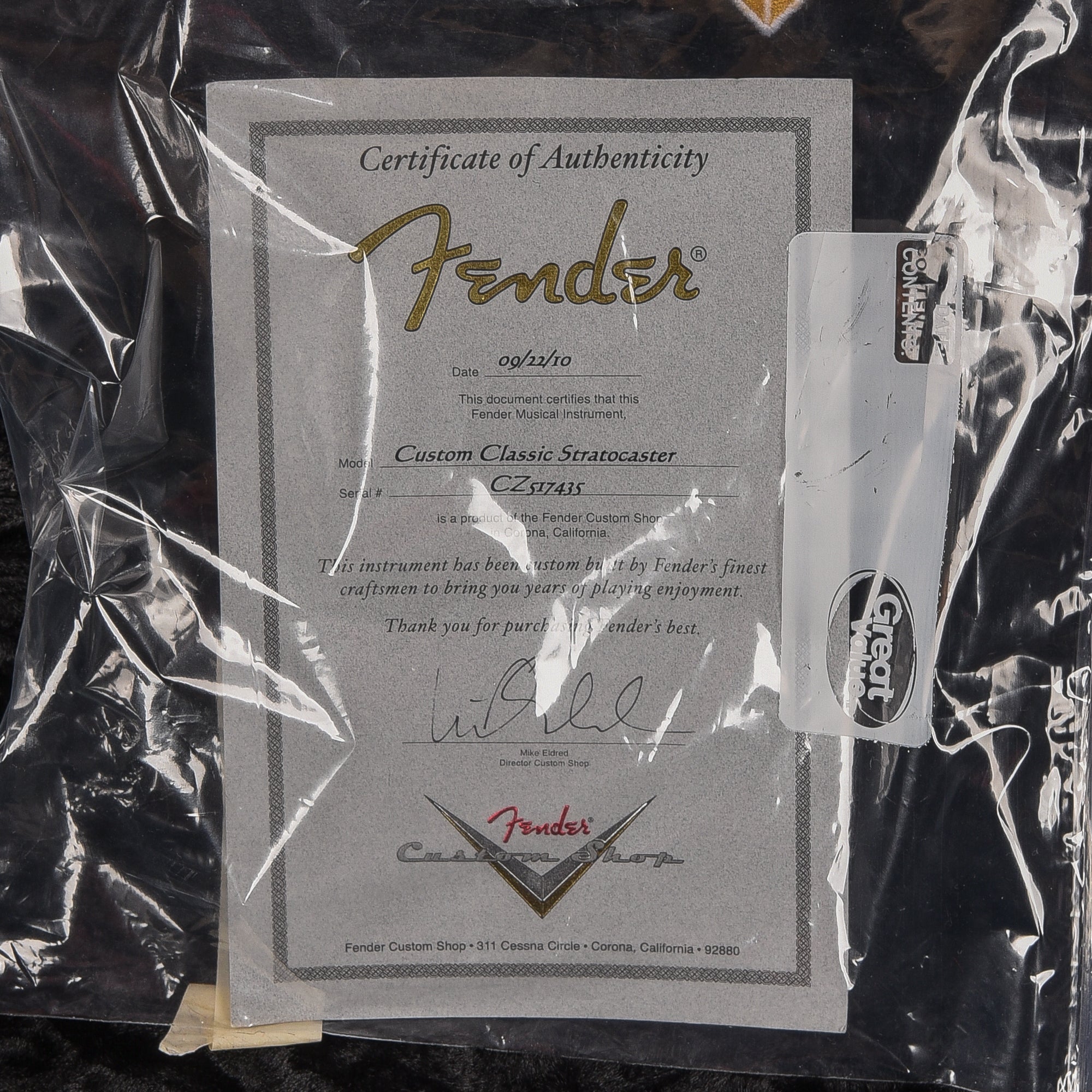 Fender Custom Shop Stratocaster Sea Foam Green