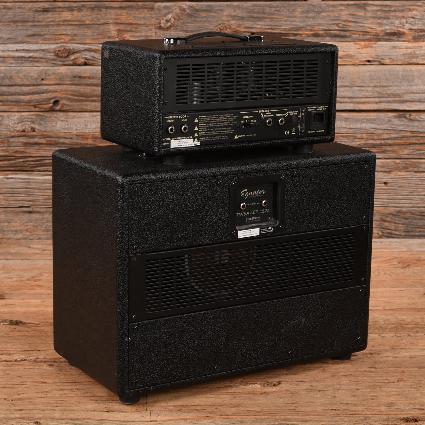 Egnater Tweaker 15 Head w/ Tweaker 1x12" Guitar Speaker Cab Amplifiers