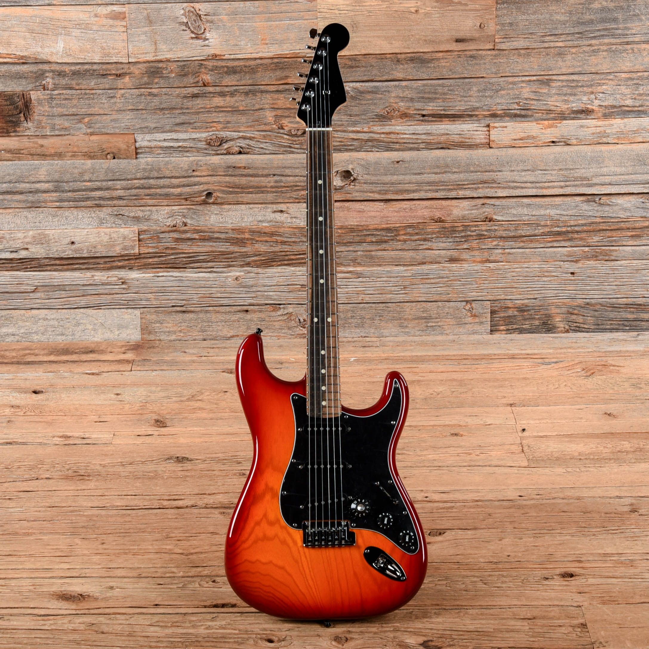 Fender American Professional Stratocaster Neck with American Deluxe Body Aged Cherry Burst 2019