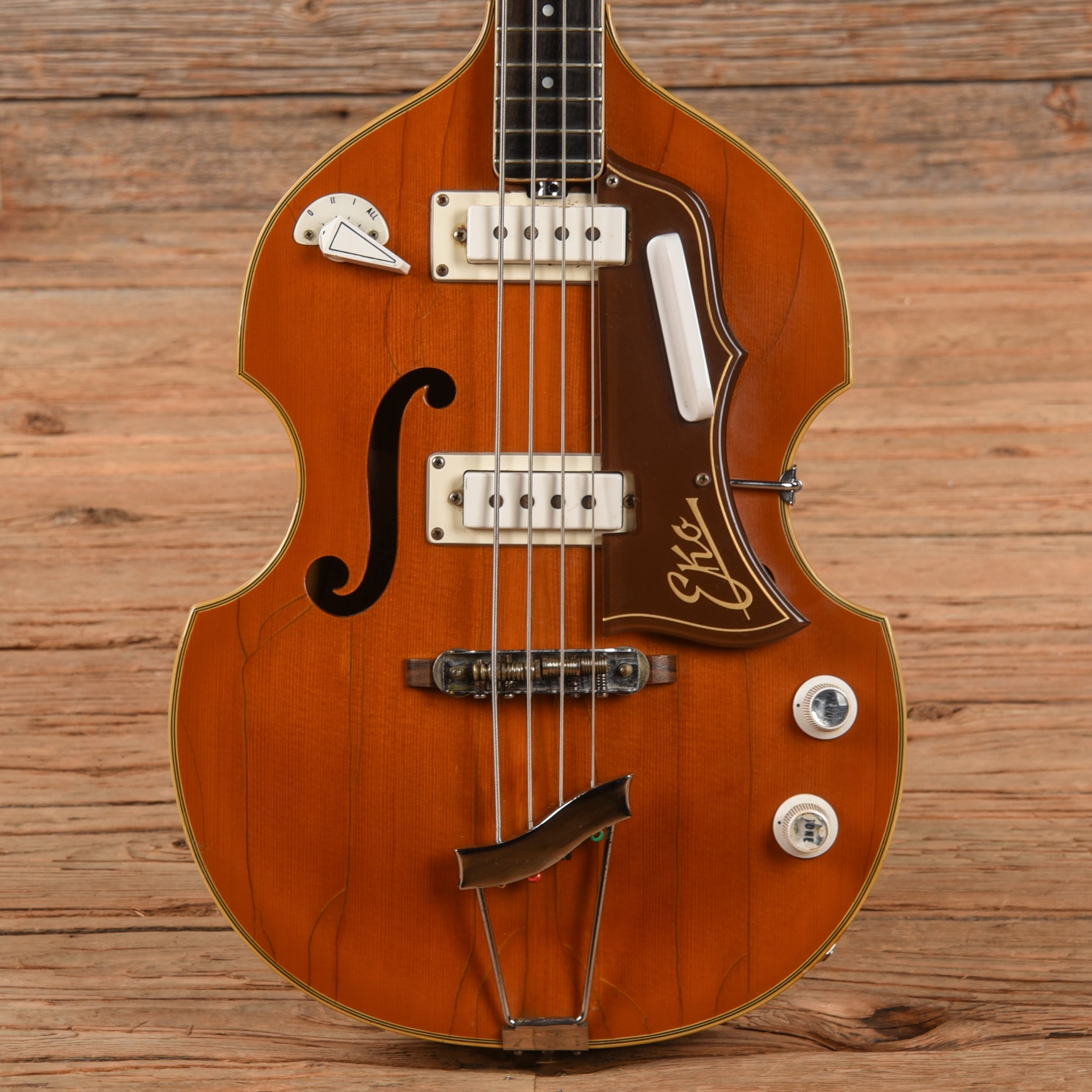 EKO 995 Natural 1960s Bass Guitars / 4-String
