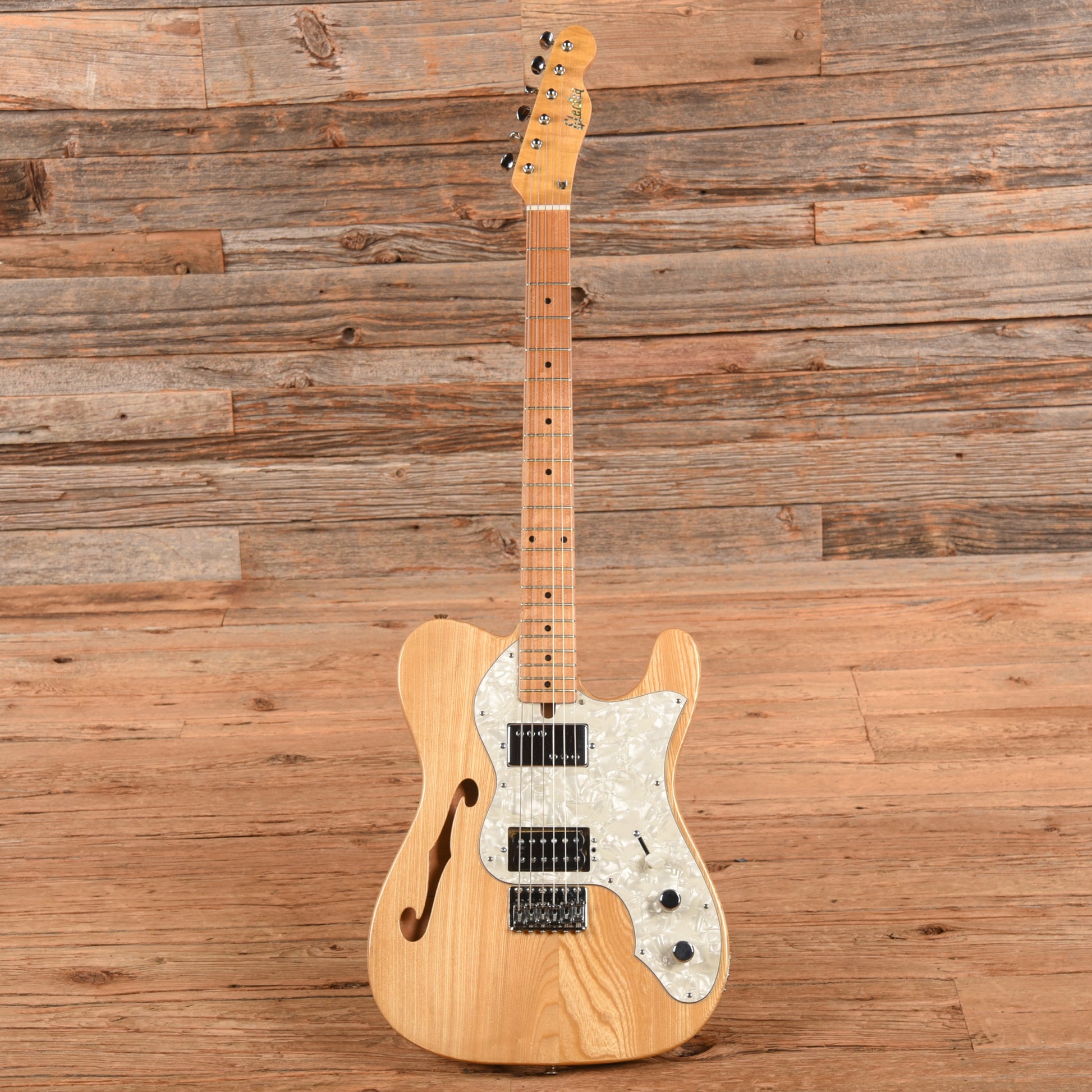 Electra T-Style Thinline HH Natural 1980 Electric Guitars / Semi-Hollow