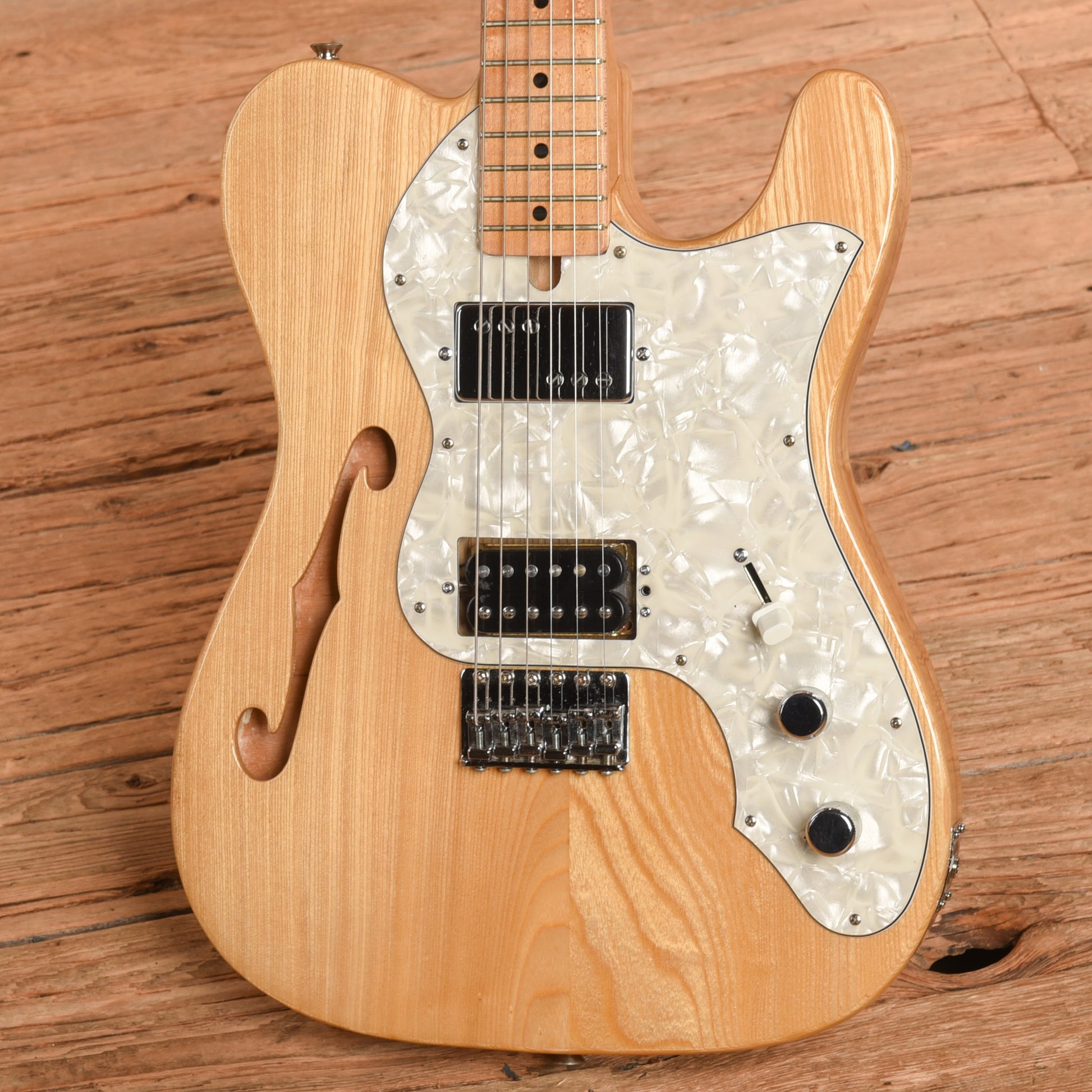 Electra T-Style Thinline HH Natural 1980 Electric Guitars / Semi-Hollow