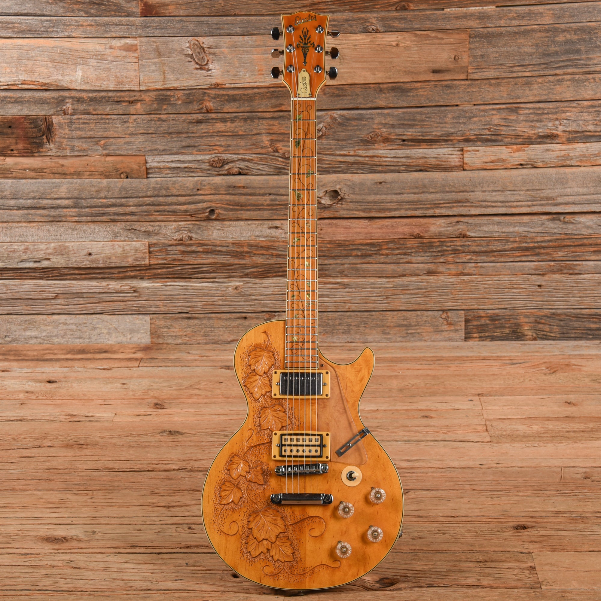 Electra Model 2258 Super Magnum Natural 1970s Electric Guitars / Solid Body