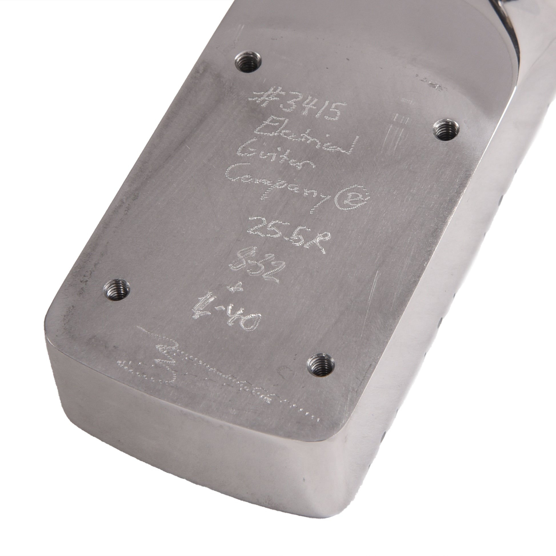 Electrical Guitar Company 25.5" Scale Round Heel Aluminum Bolt-On Neck Parts / Guitar Parts / Necks