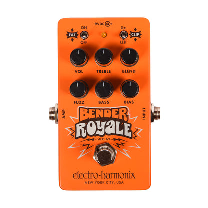 Electro-Harmonix Limited Bender Royale MK III Germanium Fuzz Pedal Orange Effects and Pedals / Fuzz