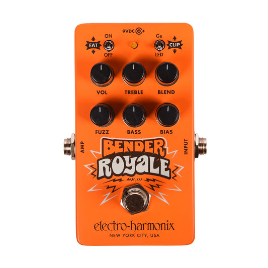 Electro-Harmonix Limited Bender Royale MK III Germanium Fuzz Pedal Orange Effects and Pedals / Fuzz