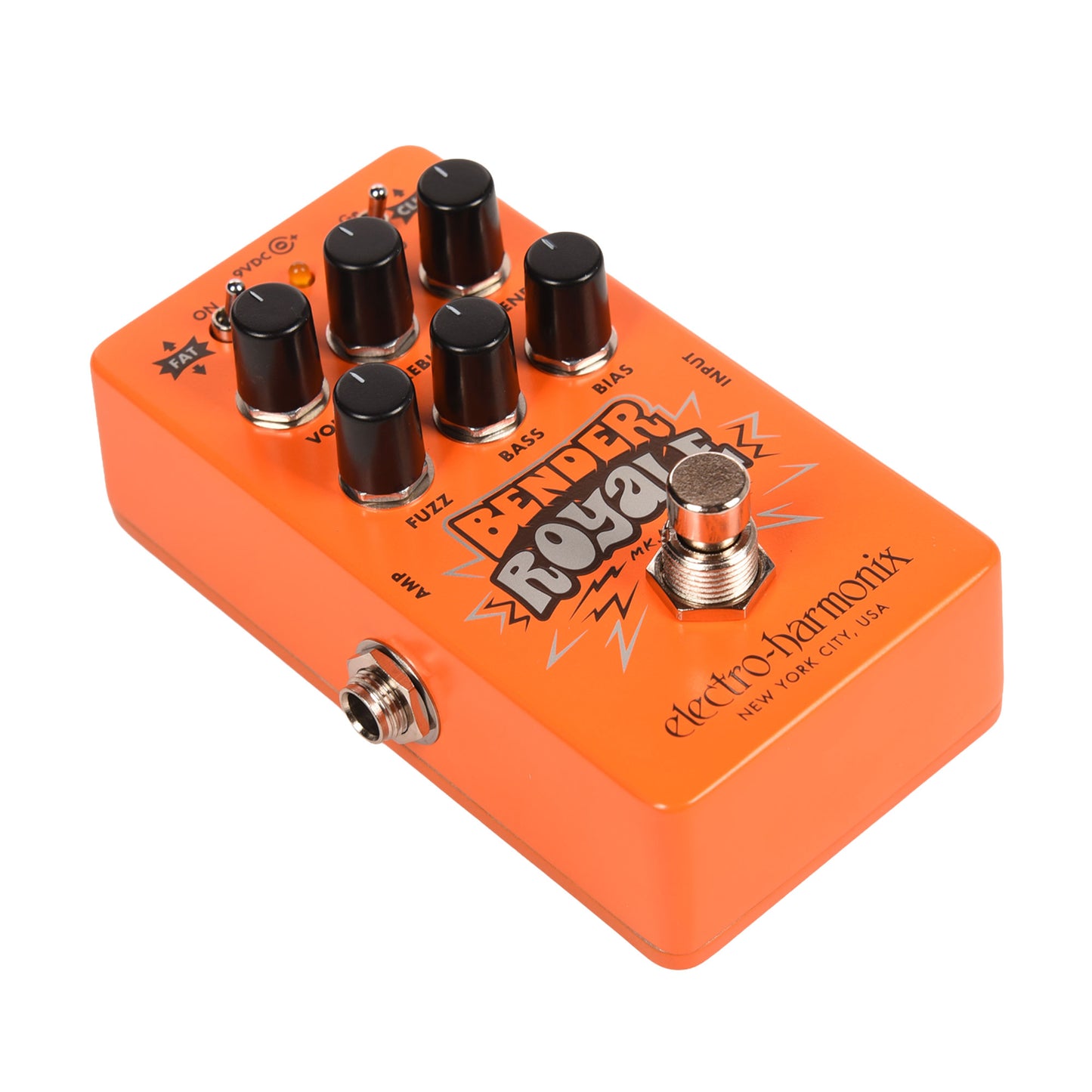 Electro-Harmonix Limited Bender Royale MK III Germanium Fuzz Pedal Orange Effects and Pedals / Fuzz