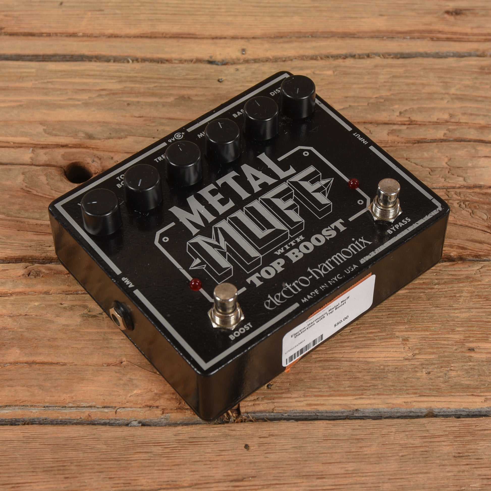 Electro-Harmonix Metal Muff Distortion with Top Boost Effects and Pedals / Overdrive and Boost