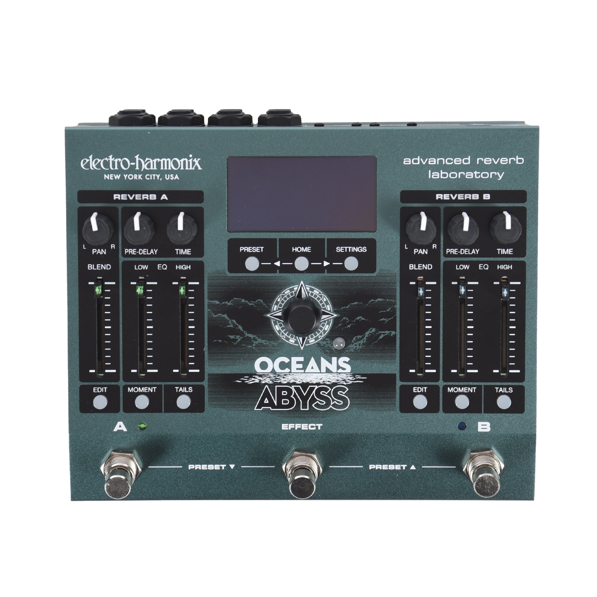 Electro-Harmonix Oceans Abyss Advanced Reverb Laboratory Pedal Effects and Pedals / Reverb