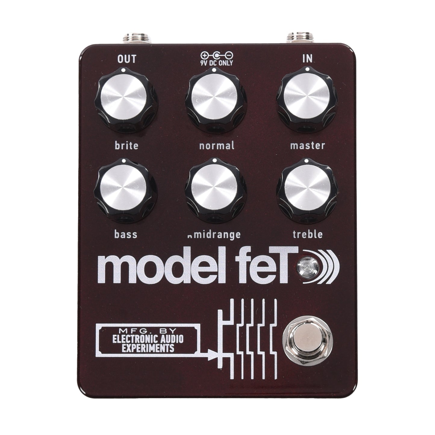 Electronic Audio Experiments Model feT Preamp Pedal Dragon's Blood Red Effects and Pedals / Overdrive and Boost