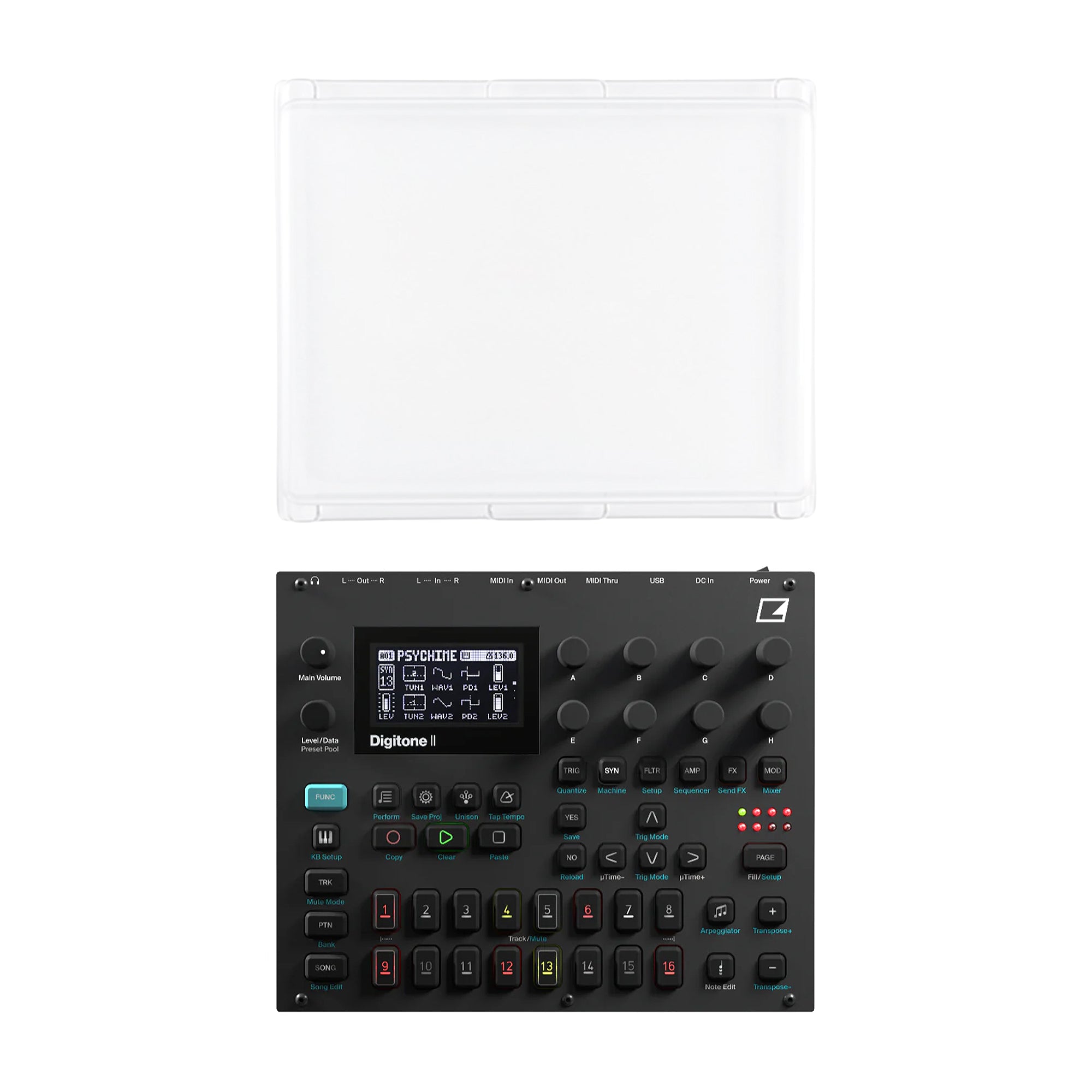 Elektron Digitone II 16-Track Polyphonic Digital Synthesizer and PL-2s Protective Lid Bundle Keyboards and Synths / Synths / Digital Synths