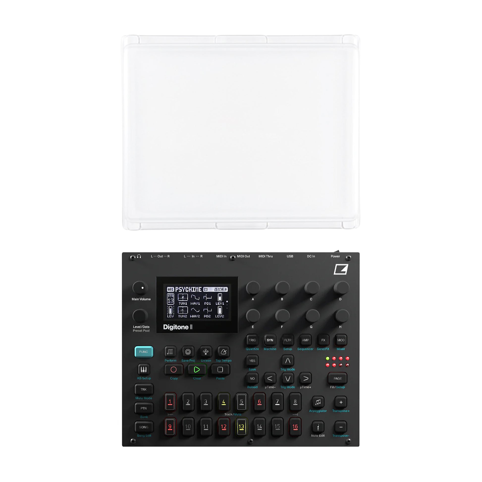 Elektron Digitone II 16-Track Polyphonic Digital Synthesizer and PL-2s Protective Lid Bundle Keyboards and Synths / Synths / Digital Synths