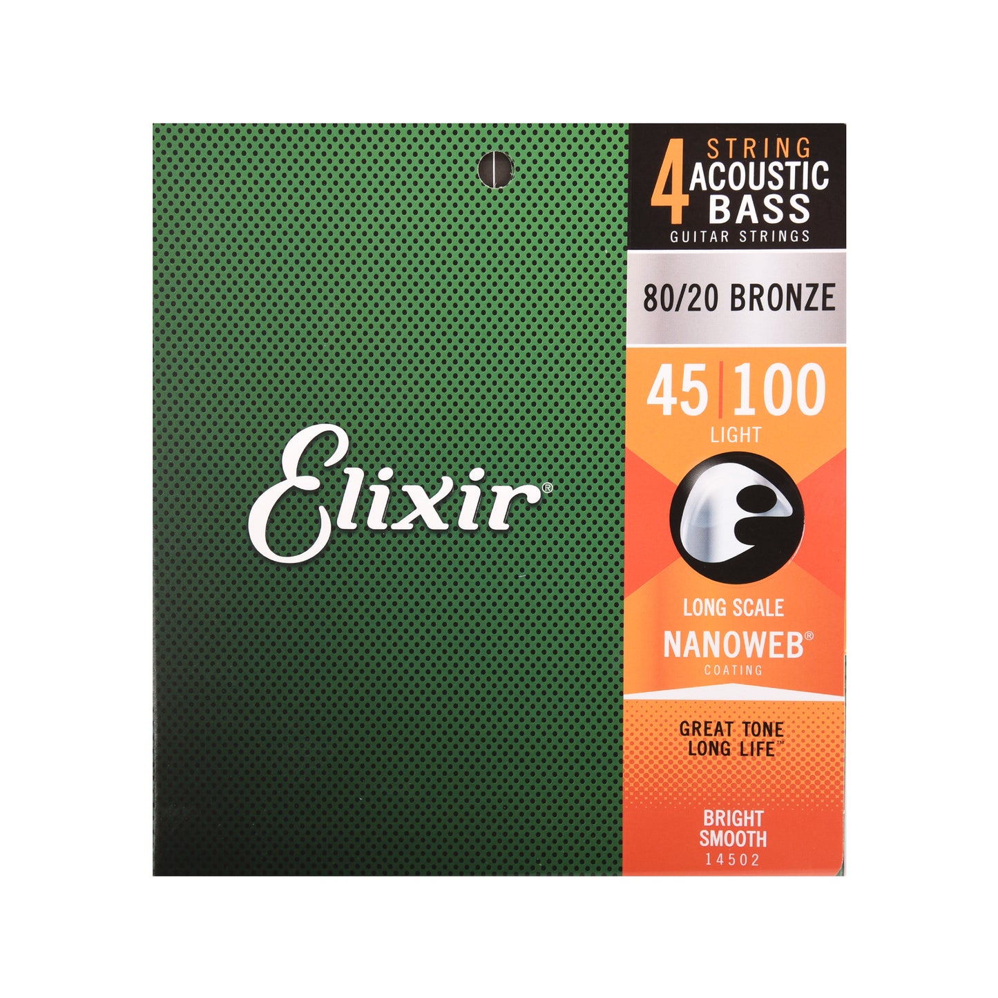 Elixir 14502 Acoustic Bass Nano Light 45-100 Long Scale Accessories / Strings / Bass Strings