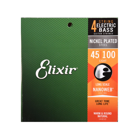 Elixir Light Nanoweb 4-String Bass Strings 45-100 Accessories / Strings / Bass Strings