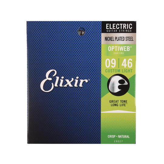 Elixir 19027 Optiweb Electric Guitar Strings Custom Light 9-46 Accessories / Strings / Guitar Strings