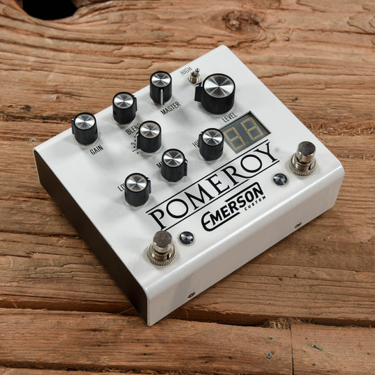 Emerson Custom Pomeroy Analog Overdrive Distortion White Effects and Pedals / Overdrive and Boost