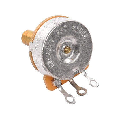 Emerson 250K-OHM CTS Audio Taper 0.375" Short Solid Shaft Pro Potentiometer (+/- 8% Tol)