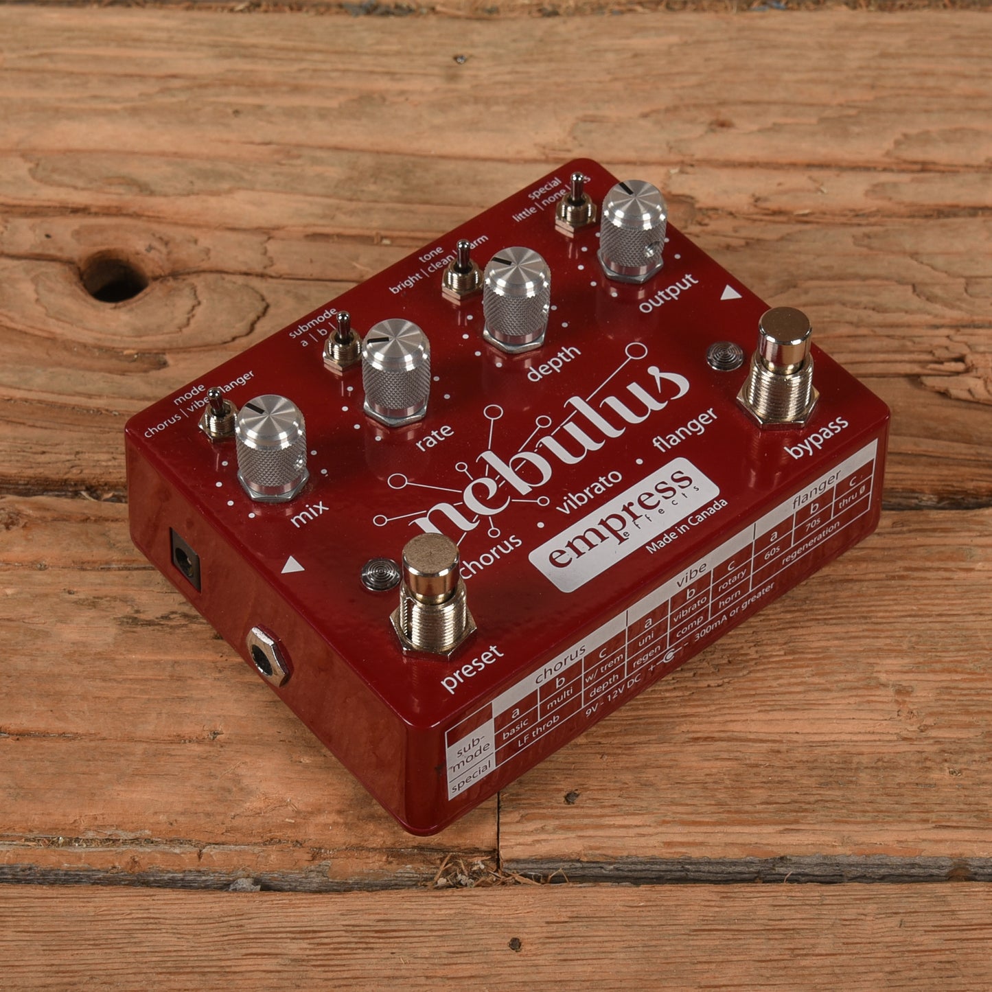 Empress Nebulus Chorus Flanger Effects and Pedals / Chorus and Vibrato