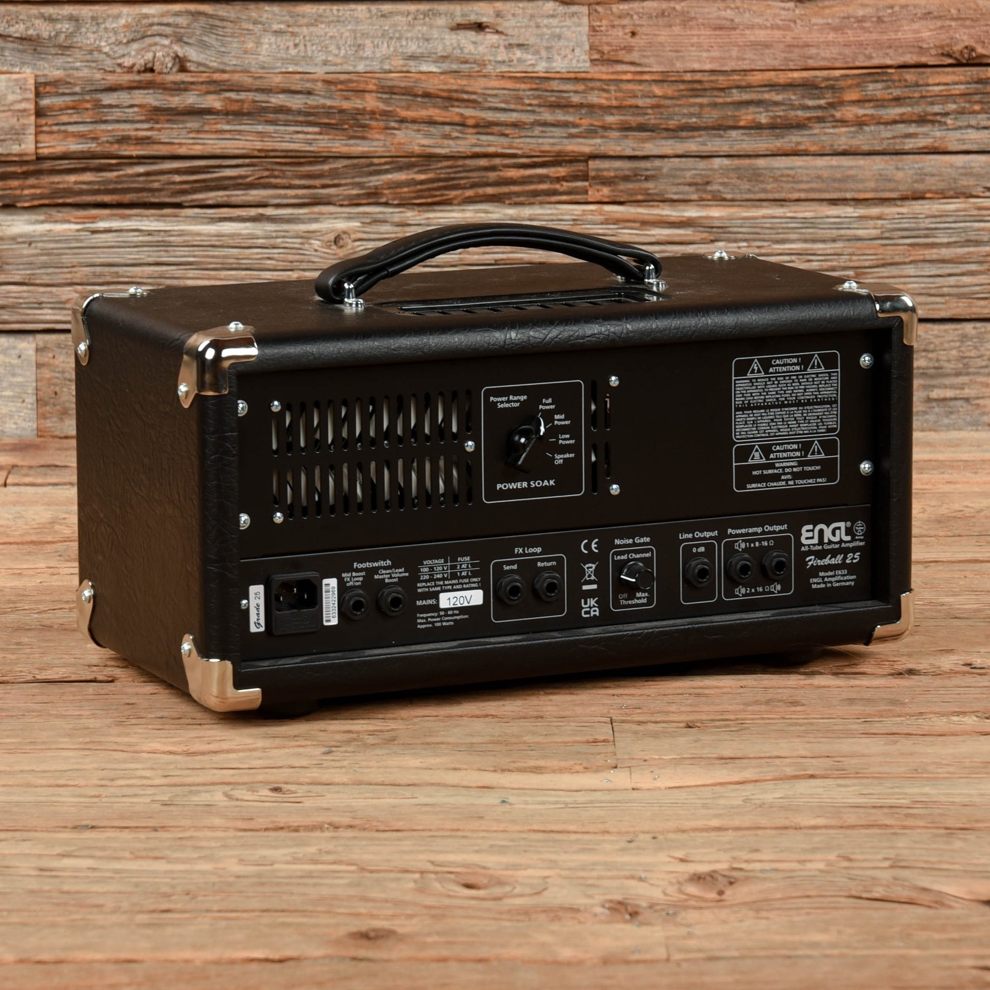 ENGL Fireball 25 Type E633 2-Channel 25-Watt Guitar Amp Head Amps / Guitar Amps / Guitar Cabinets