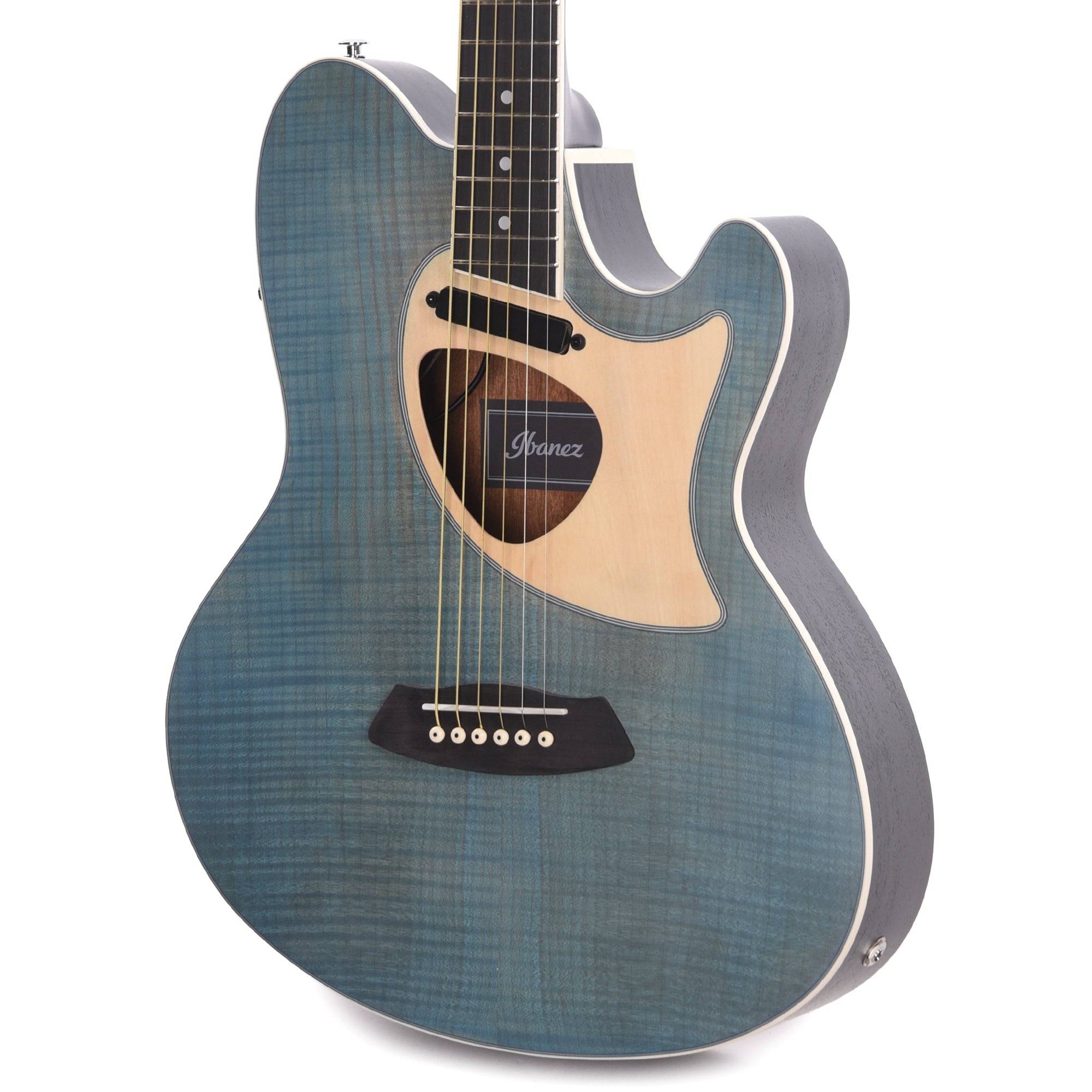 Ibanez TCM50FMODB Talman Acoustic Electric Guitar Open Pore Blue Denim