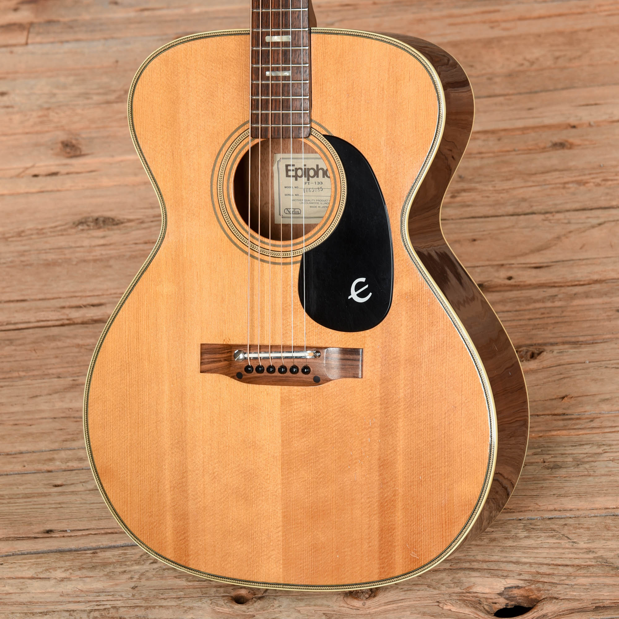 Epiphone FT-133 DeLuxe Natural 1970s Acoustic Guitars / Dreadnought