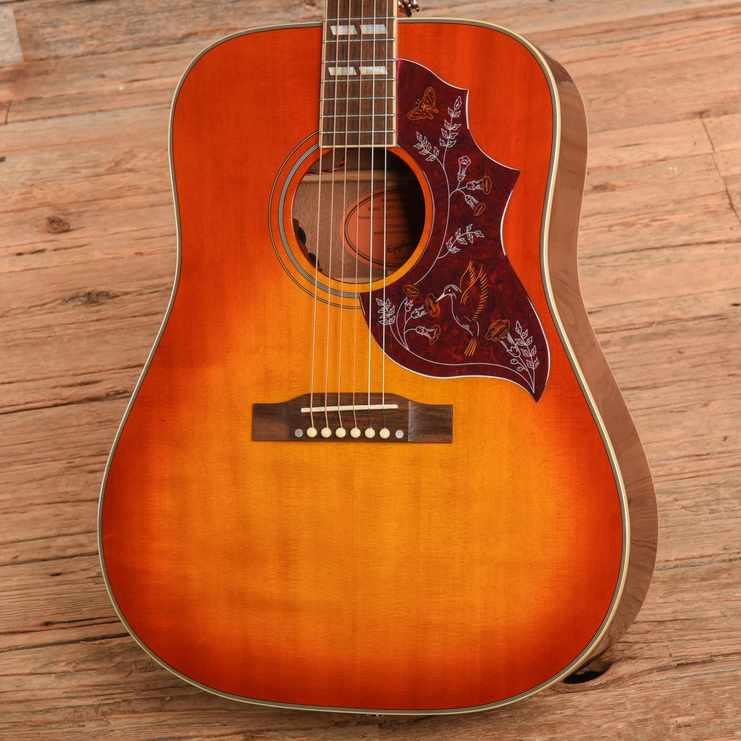 Epiphone Hummingbird Cherry Sunburst 2022 Acoustic Guitars / Dreadnought
