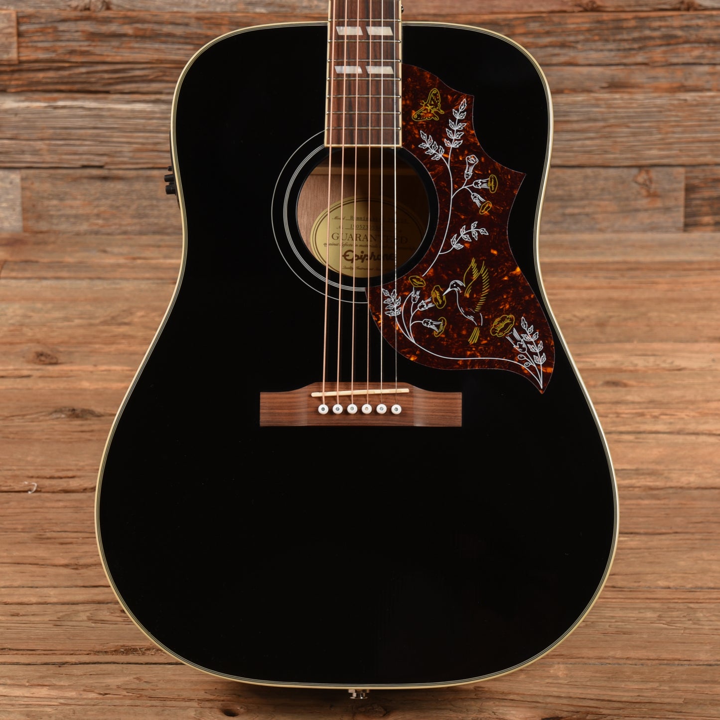 Epiphone Hummingbird Pro Ebony 2019 – Chicago Music Exchange