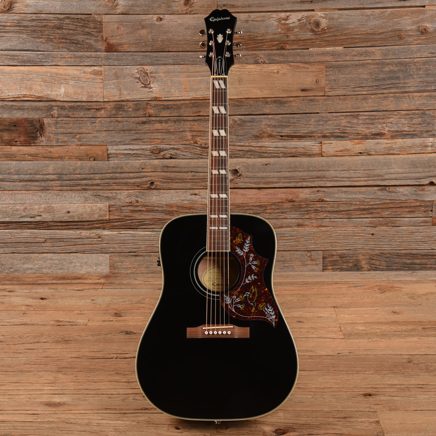 Epiphone Hummingbird Pro Ebony 2019 Acoustic Guitars / Dreadnought