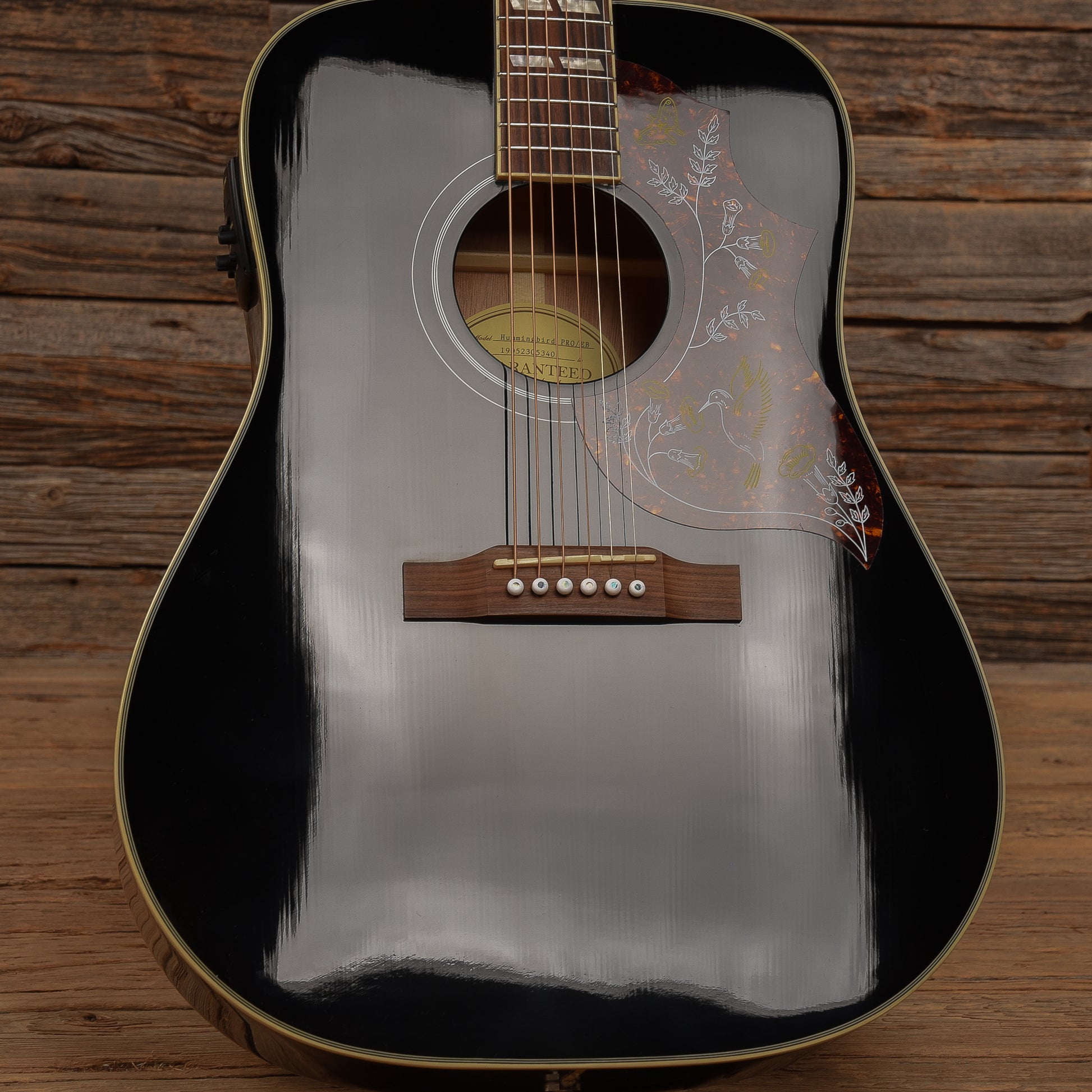 Epiphone Hummingbird Pro Ebony 2019 Acoustic Guitars / Dreadnought