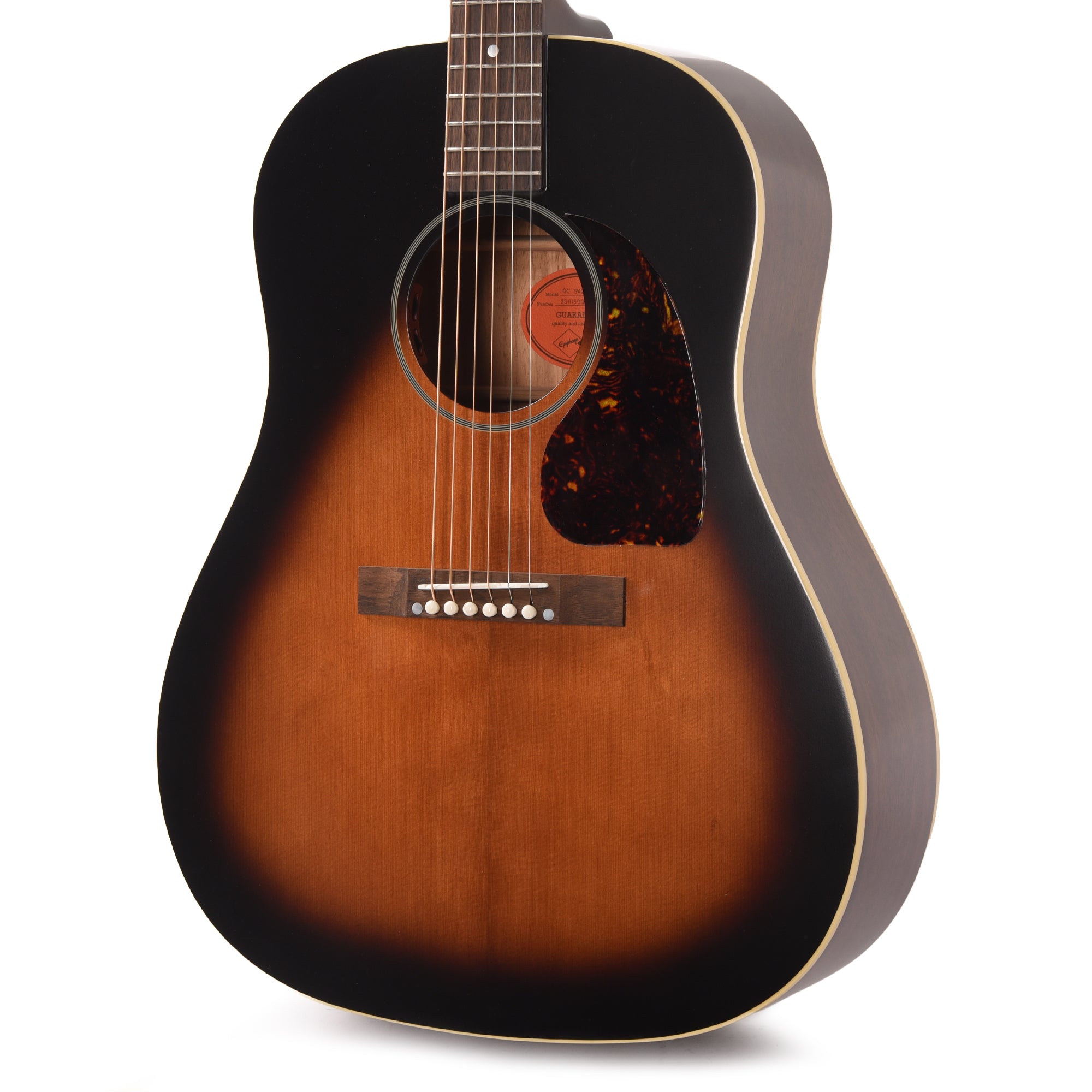 Epiphone Inspired by Gibson Custom 1942 Banner J-45 Vintage Sunburst Acoustic Guitars / Dreadnought