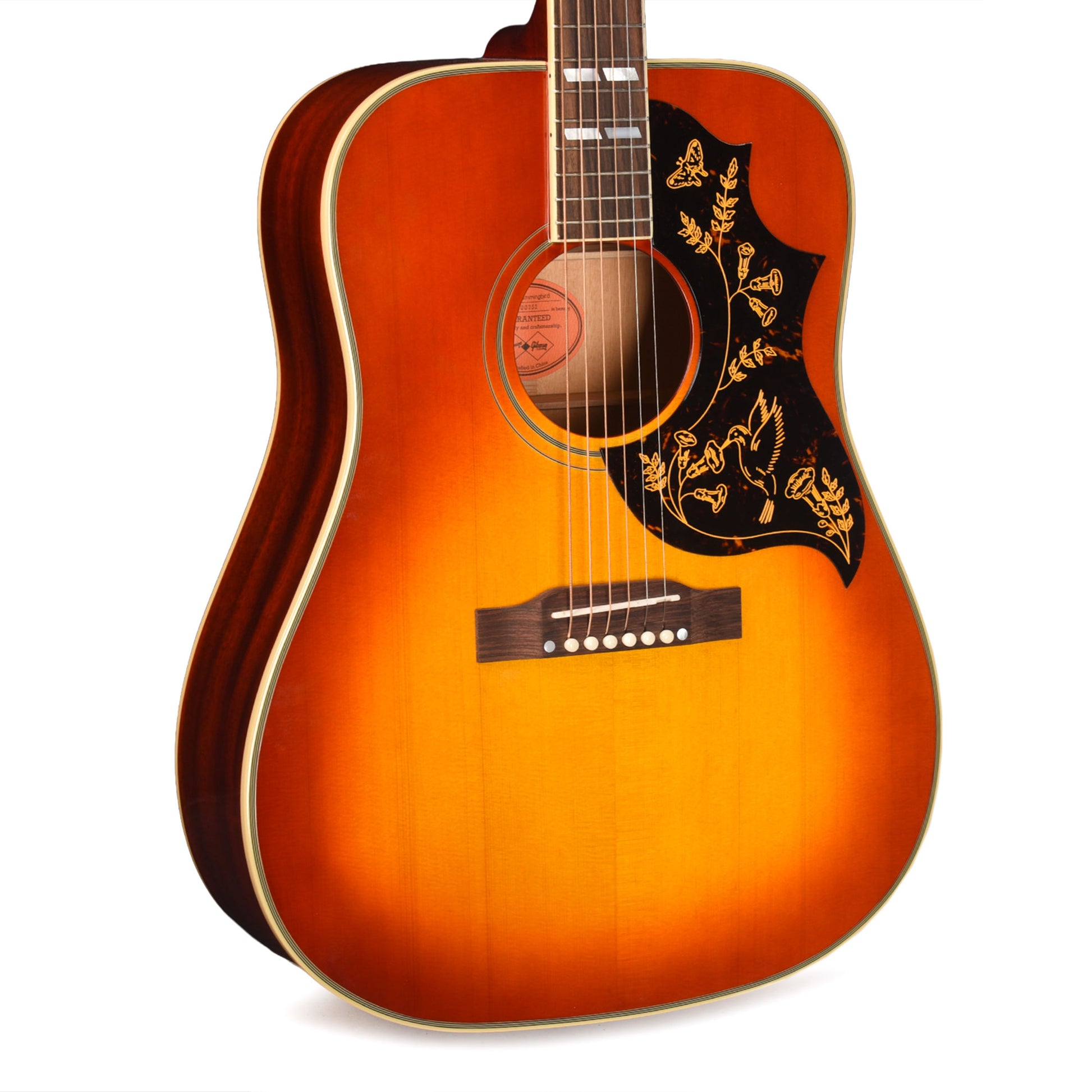 Epiphone Inspired by Gibson Custom 1960 Hummingbird Reissue Heritage Cherry Sunburst Acoustic Guitars / Dreadnought