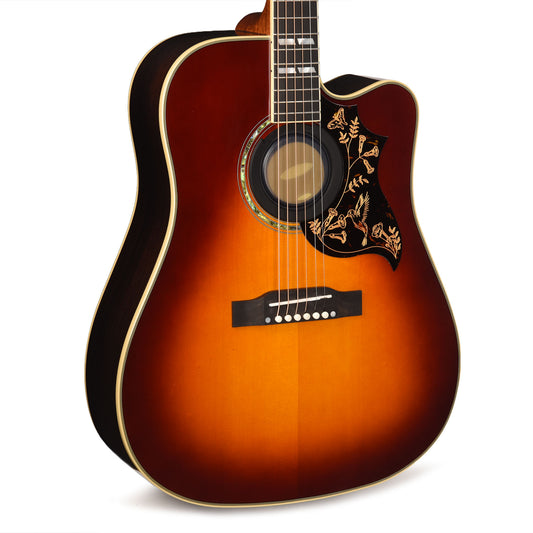 Epiphone Inspired by Gibson Custom Hummingbird Deluxe EC Autumn Burst Acoustic Guitars / Dreadnought