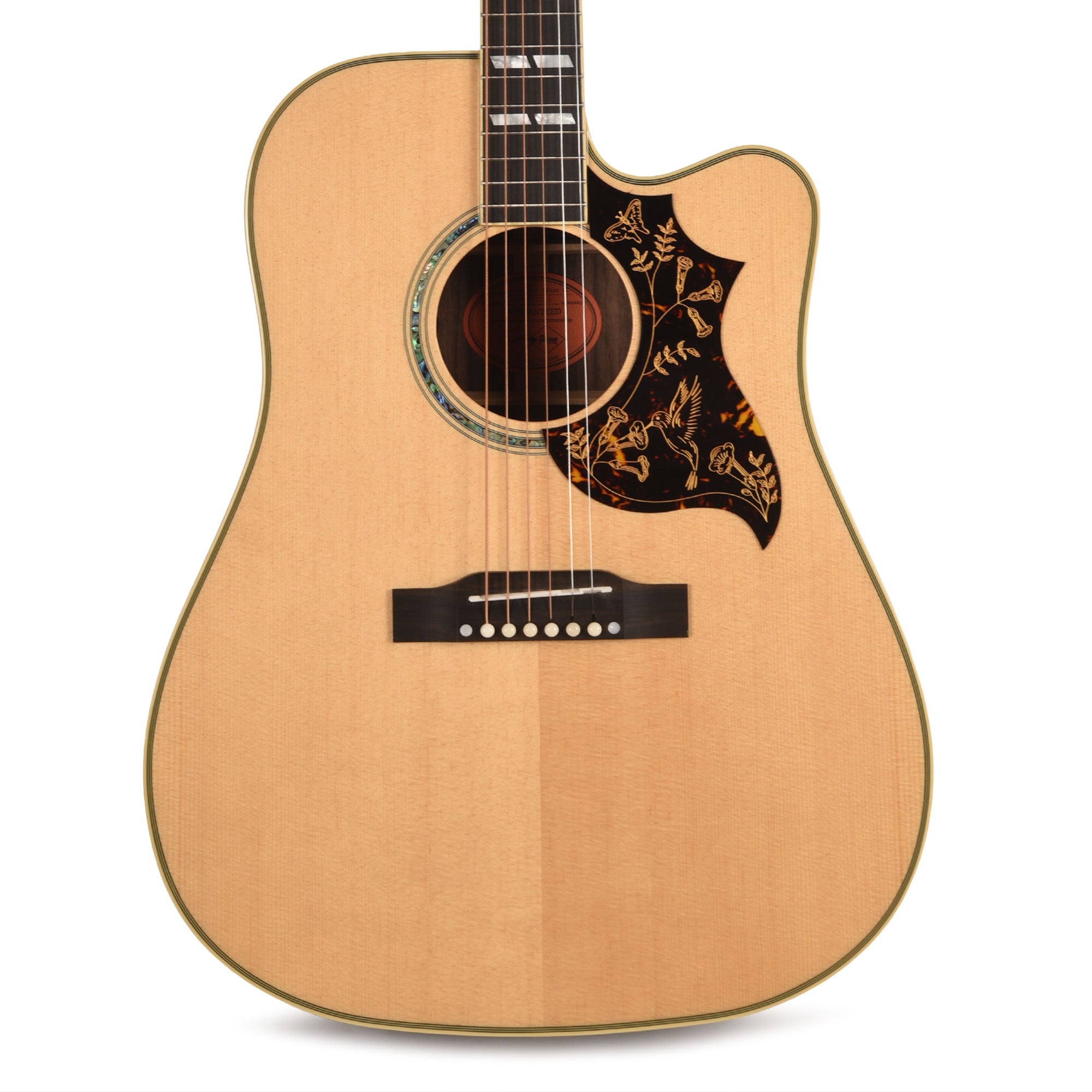 Epiphone Inspired by Gibson Custom Hummingbird Deluxe EC Natural Acoustic Guitars / Dreadnought