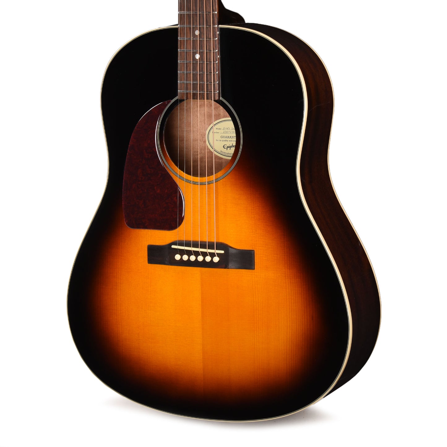 Epiphone Modern J-45 Studio LEFTY Vintage Sunburst Acoustic Guitars / Dreadnought